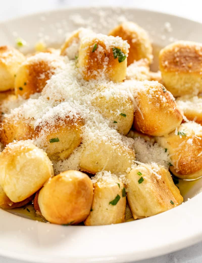 Hero showing garlic knots.